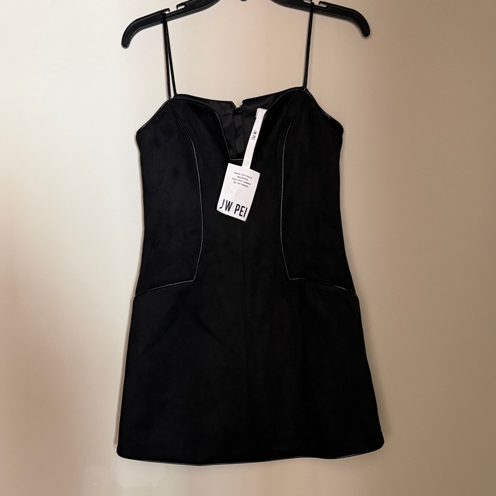 JW PEI Sleek Black Mini Dress